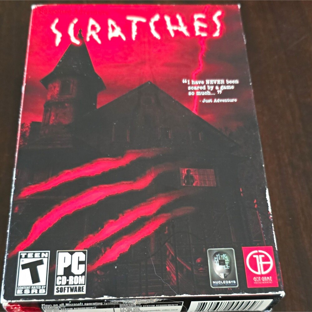 Got Game Entertainment Scratches PC CD-ROM 2006 Adventure Horror T-Teen NTSC-U/C